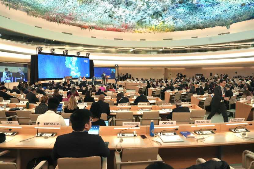 Acara Peringatan ke-75 tahun Deklarasi Universal Hak Asasi Manusia dilaksanakan di Markas Dewan HAM PBB, Jenewa, Swiss, Senin (11/12/2023). (dok. Kemenlu)