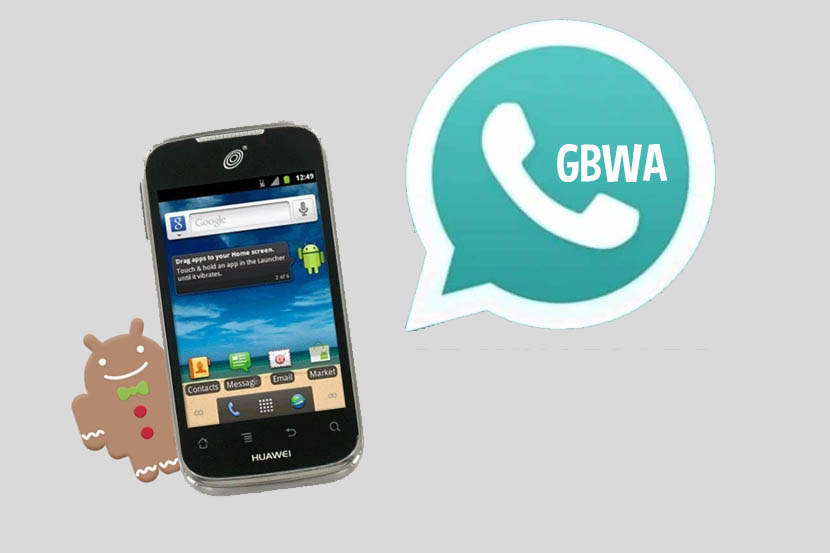 GBWA di HP Android Gingerbread. Ilustrasi