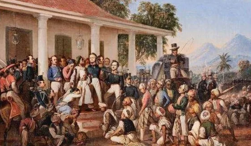 Lukisan karya Raden Saleh yang berjudul Penangkapan Pangeran Diponegoro.