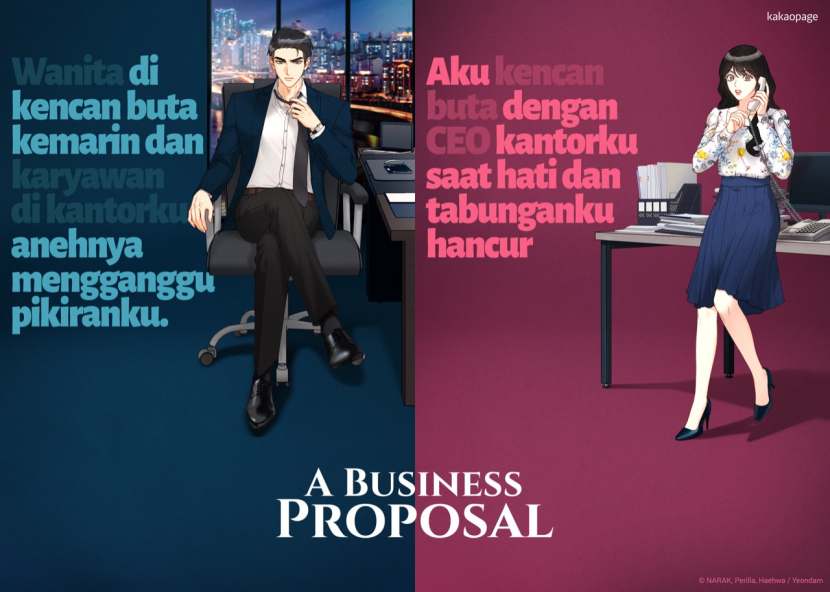 Web novel A Business Proposal.