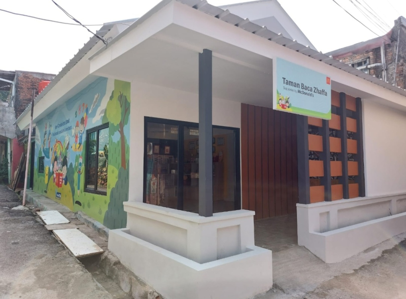 Tampilan baru Rumah Baca Zhaffa. (Dok McDonald's Indonesia)