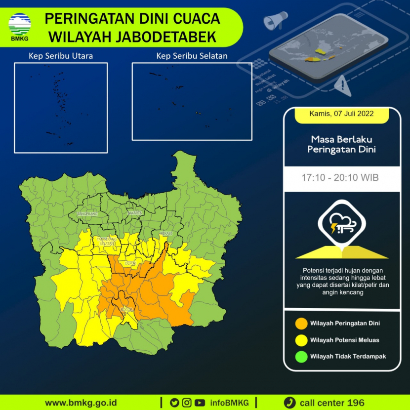 Ilustrasi Prakiraan Cuaca Jabar Hari ini