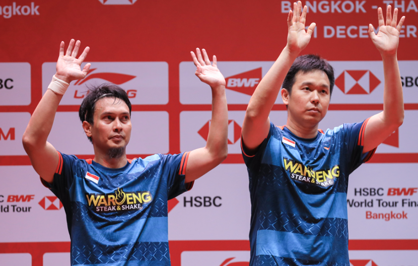 Pasangan ganda putra Hendra Setiawan/Mohammad Ahsan kembali gagal menjuarai BWF World Tour Finals.