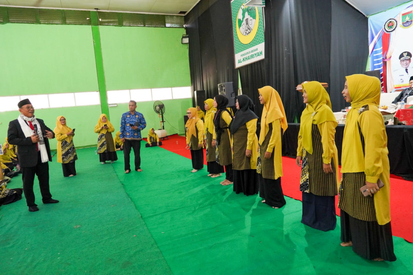 Hari ulang tahun Ikatan Guru Taman Kanak-Kanak Indonesia (IGTKI) - Persatuan Guru Republik Indonesia (PGRI) ke-73 di gedung Serbaguna Al-Khairiyah Citangkil, Senin (22/5/2023). Honor Naik 50 Persen, Wali Kota Cilegon Minta Guru TK Tingkatkan Keikhlasan dan Kesabaran. Foto: Diskominfo Kota Cilegon