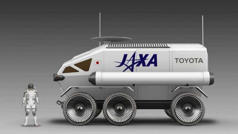 Ilustrasi Lunar Cruiser untuk menjelajahi permukaan bulan. Gambar: Toyota Motor Corp melalui AP