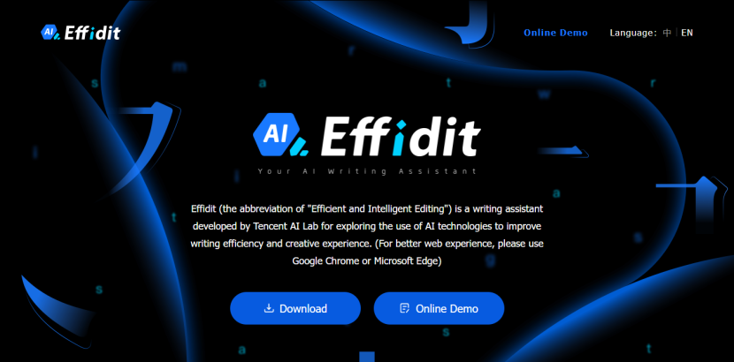 Effidit, writing assistant berbasis AI  