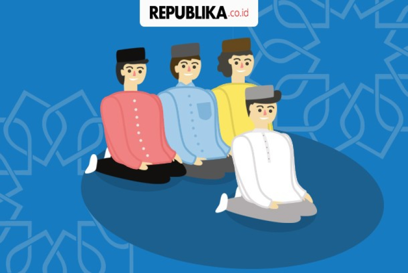 Ilustrasi sholat witir berjamaah. Niat dan Doa Sholat Witir serta Tata Caranya. Foto: Republika/mgrol100