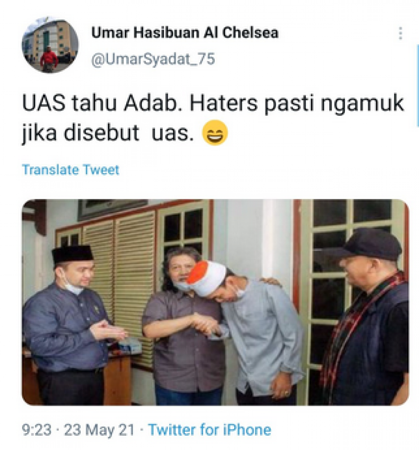 Pertemuan UAS dengan Cak Nun.