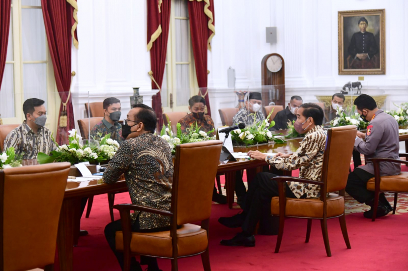 Presiden Jokowi bertemu 12 pimpinan organisasi mahasiswa Kelompok Cipayung Plus.