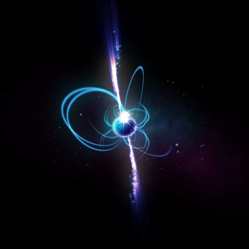 Ilustrasi yang menunjukan seperti apa objek itu jika magnetar. Gambar: ICRA.
