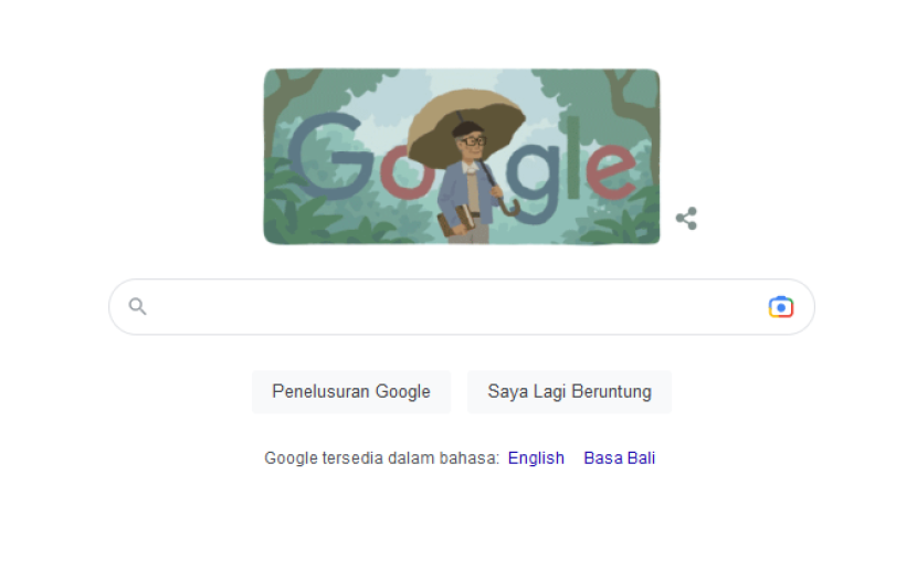 Halaman depan Google Doodle hari ini, Senin (20/3/2023).