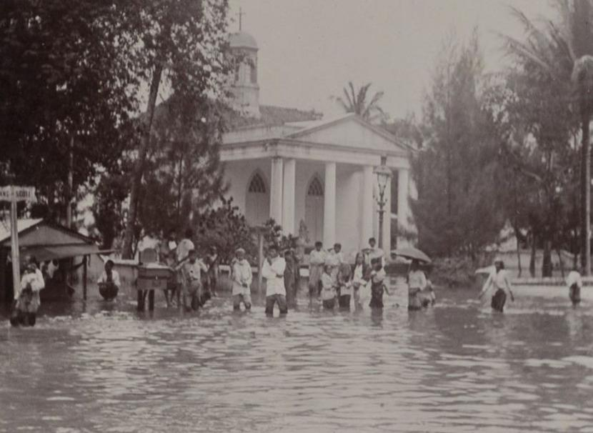 Banjir di Batavia.