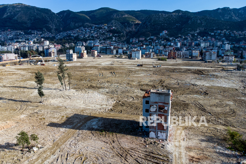 Kondisi kota pasca gempa di Turki