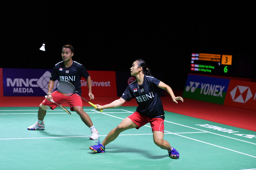 Rehan/Lisa dan Putri KW mengalahkan lawan-lawannya di perempat final Orleans Masters 2022.