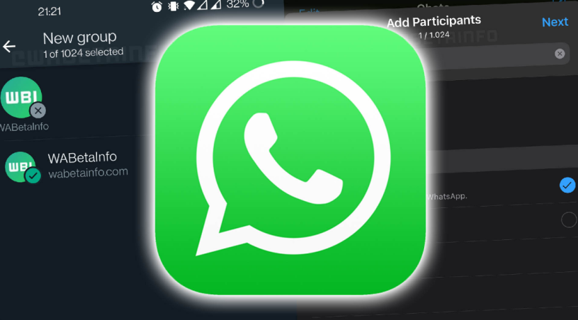 Whatsapp Beta versi 2.22.21.74. Tampilan kapasitas grup yang terlihat mencapai 1024 anggota. Foto: The Sun 