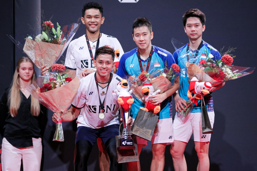 Marcus Fernaldi Gideon/Kevin Sanjaya Sukamuljo alias Minions mengakui Fajar Alfian/Muhammad Rian Ardianto bermain lebih baik dari mereka di babak final Denmark Open 2022.