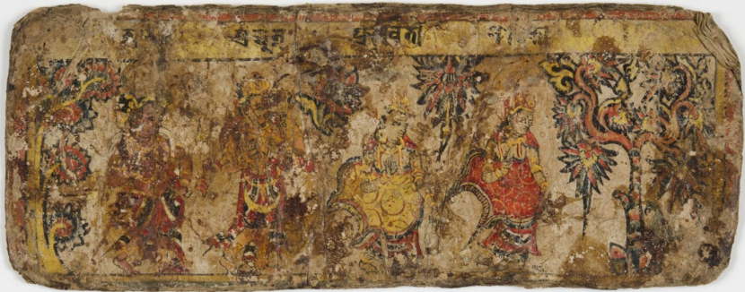 Manuskrip Mahbarata dari Nepal.