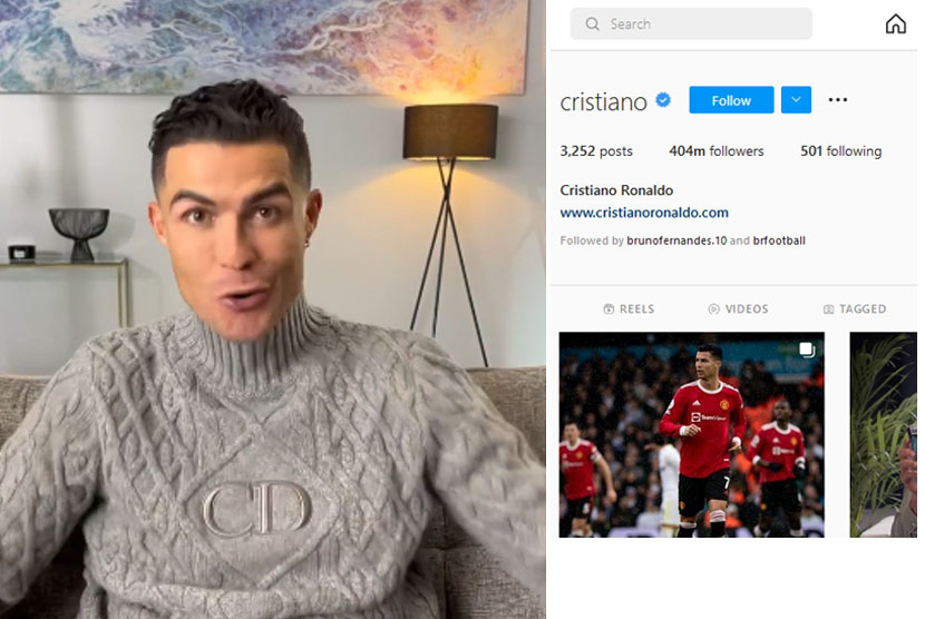 Cetak Rekor 400 Juta Followers di Instagram, Ronaldo: Siuuuuu...