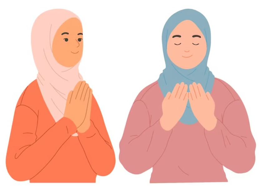 Muslimah (ilustrasi). Ada beberapa waktu yang dipercaya menjadi waktu paling mustajab untuk berdoa. (Dok. Freepik)