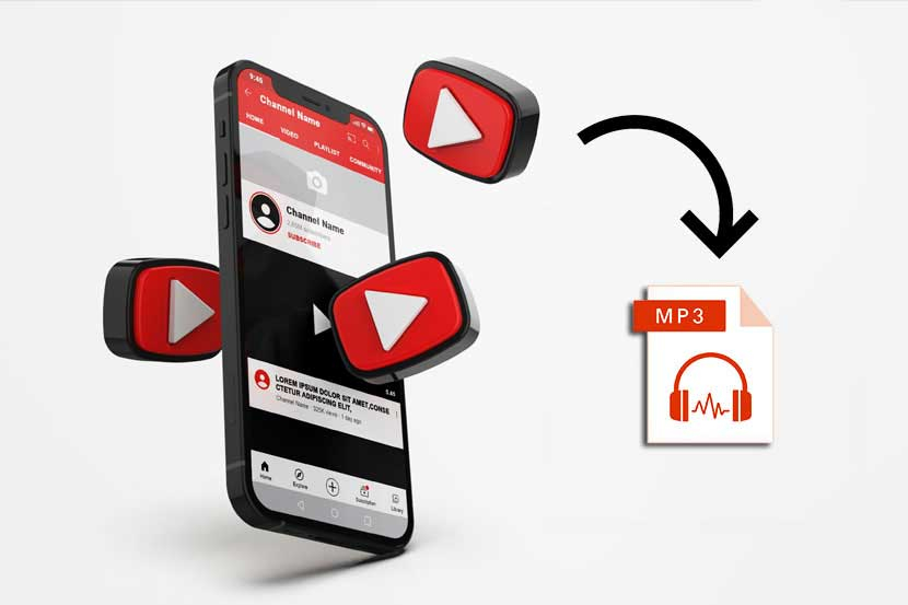Convert video Youtube ke MP3. Ilustrasi