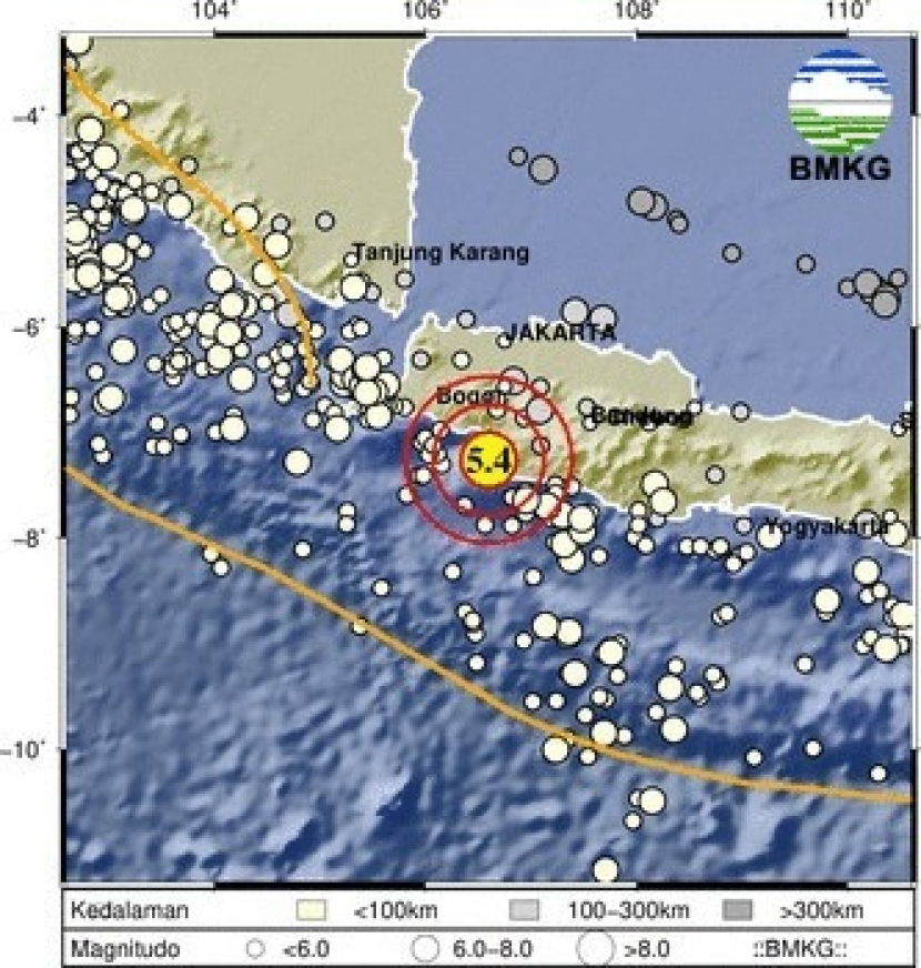 Gempa bumi guncang Sukabumi Jabar/BMKG