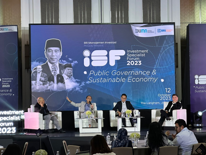 PT BRI Manajemen Investasi (BRI-MI) menggelar acara Investment Specialist Forum (ISF) 2023 pada tanggal 12 Oktober 2023 di The Langham, Jakarta. (Foto: BRI-MI)