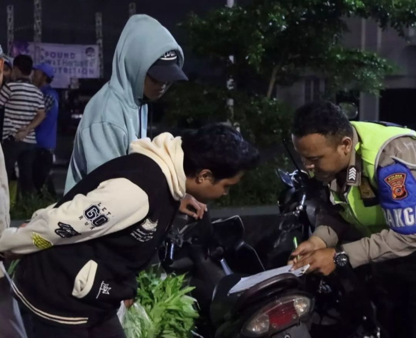 Polisi amankan sepeda motor berknalpot brong