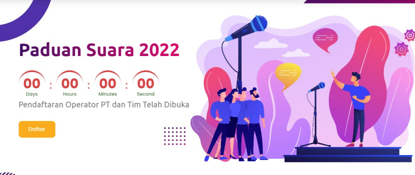 Balai Pengembangan Talenta Indonesia (BPTI) Kemdikbudristek menggelar Lomba Paduan Suara Mahasiswa Nasional Tahun 2022. Foto : puspresnas