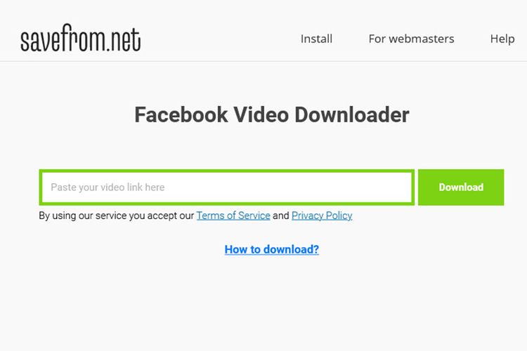 Laman facebook downloader Savefrom net.