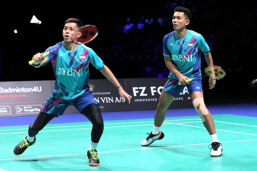 Fajar Alfian/Muhammad Rian Ardianto (Fajri) akan melawan Marcus Fernaldi Gideon/Kevin Sanjaya Sukamuljo (Minions) di final Denmark Open 2022.