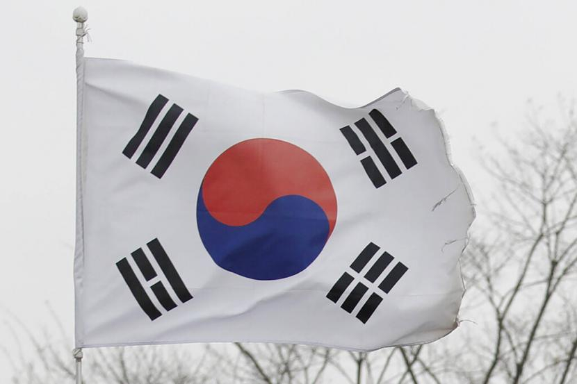 Bendera Korsel (AP Photo/Lee Jin-man)