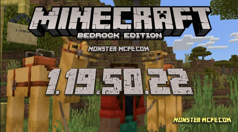 Minecraft Bedrock Edition versi beta 1.19.50.22. Versi Minecraft terbaru yang dirilis Mojang. Foto: Monster MCPE