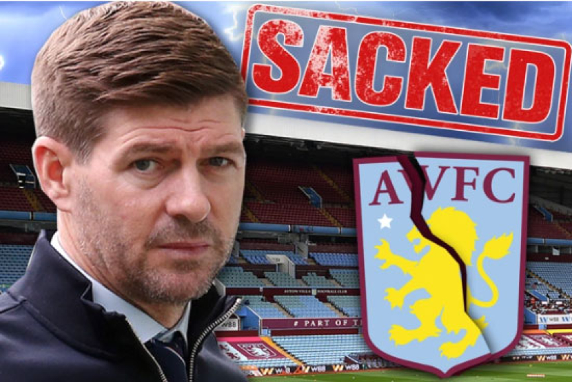 Steven Gerrard dipecat sebagai bos Aston Villa.