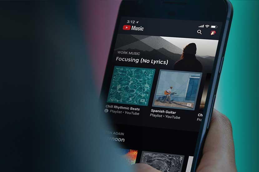 Layanan Youtube Music Premium di smartphone.