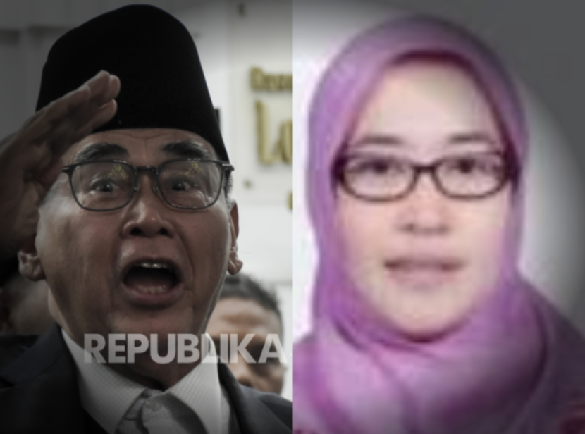 Pimpinan Ma'had Al Zaytun dan putrinya, Anis Khairunnisa. 