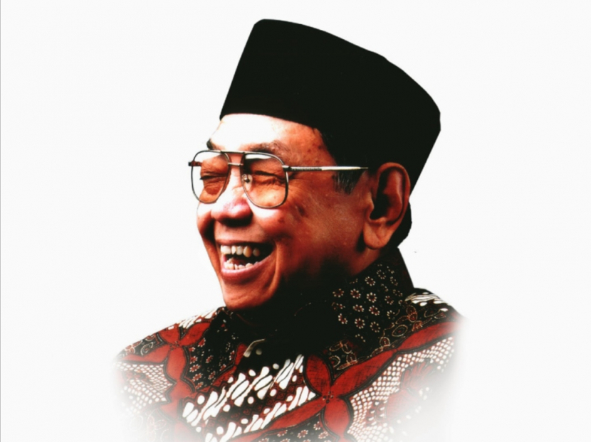 Presiden keempat RI, KH Abdurrahman Wahid. Gus Dur pernah memakai krim istrinya, ketika ditanya anaknya biar ganteng. Foto: IST.