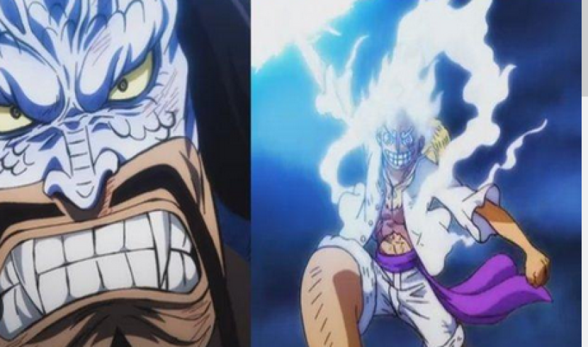 Luffy dan Kaido dari Anime One Piece