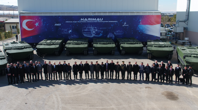 Peresmian Tank Harimau, hasil kerja sama antara Turki dan Indonesia di Ankara, Turki. (Kemlu.go.id)