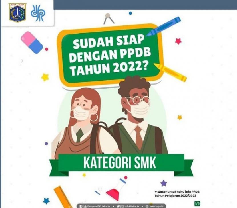 Pendaftar PPDB Jakarta 2022 jenjang SMK bisa menggunakan berbagai jalur. Foto : IG officialppdb.dki