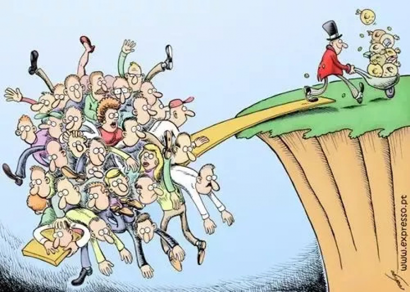 Meme rakyat dalam demokrasi yang sangat tergantung pada kaum oligarkhi atau pemilik kapital. (Foto:quora.com)