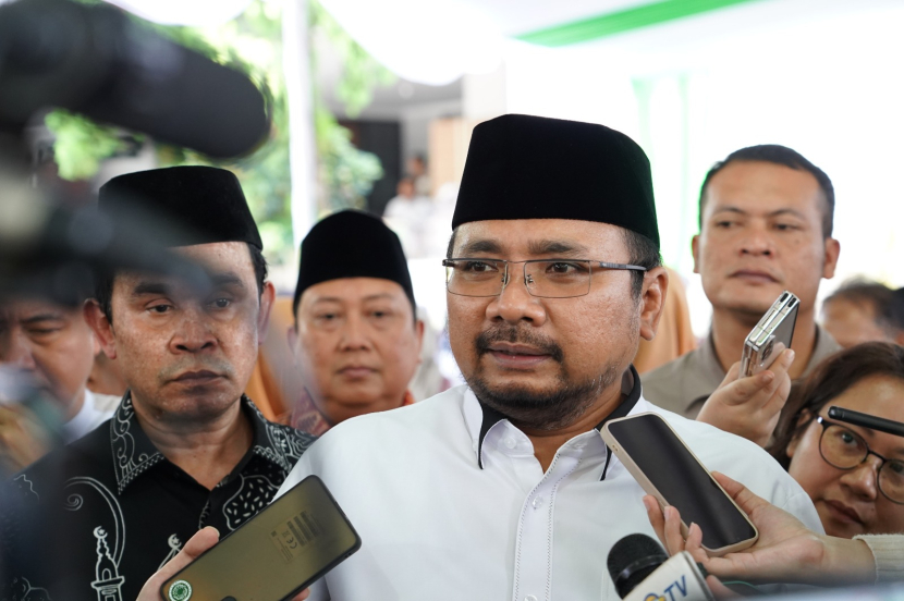 Menteri Agama Yaqut Cholil Qoumas di Surabaya, Selasa (2/5/2023). Hardiknas 2023, Menag: Madrasah Siap Terapkan Merdeka Belajar. Foto: Kemenag