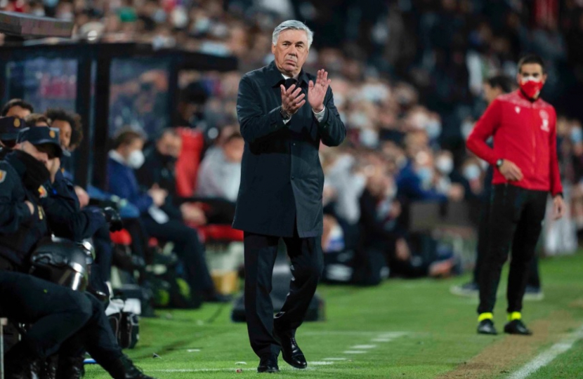 Carlo Ancelotti sudah sering bertemu Manchester City di pentas Liga Primer Inggris. (Twitter/@MrAncelotti)