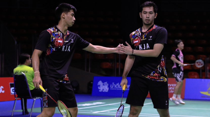 Dalam jadwal siaran Indonesia International Challenge 2023, 3 pasang ganda putra Indonesia mengepung 1 wakil Malaysia di semifinal ganda putra.