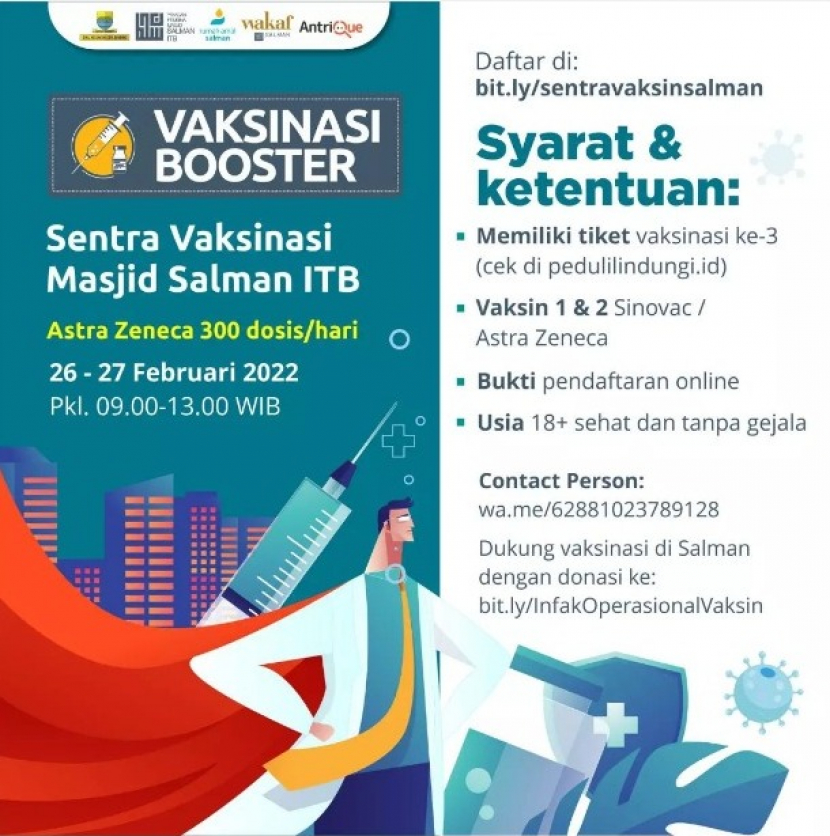 Poster vaksin booster. Dok. YPM Salman 