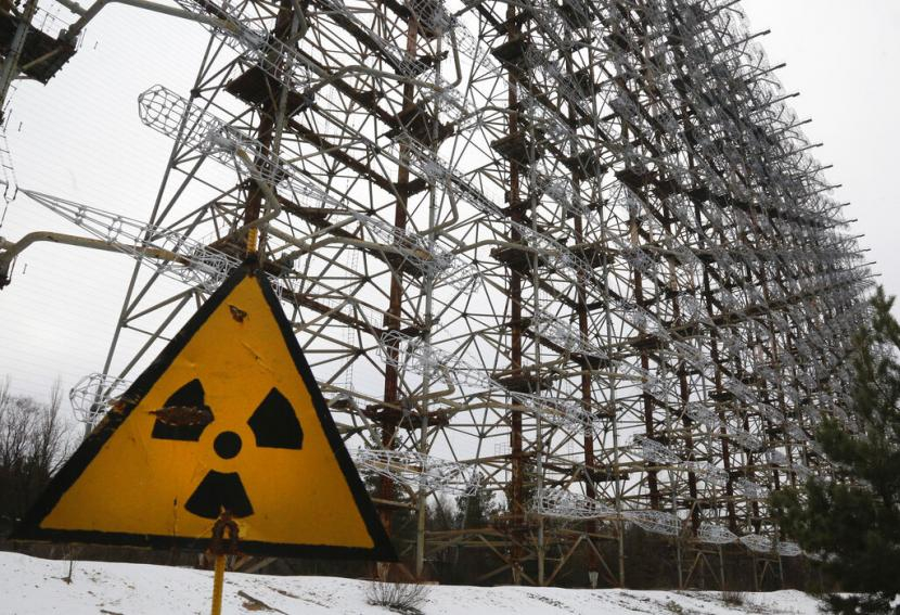 Sisa-sisa reaktor nuklir Chernobyl (AP).