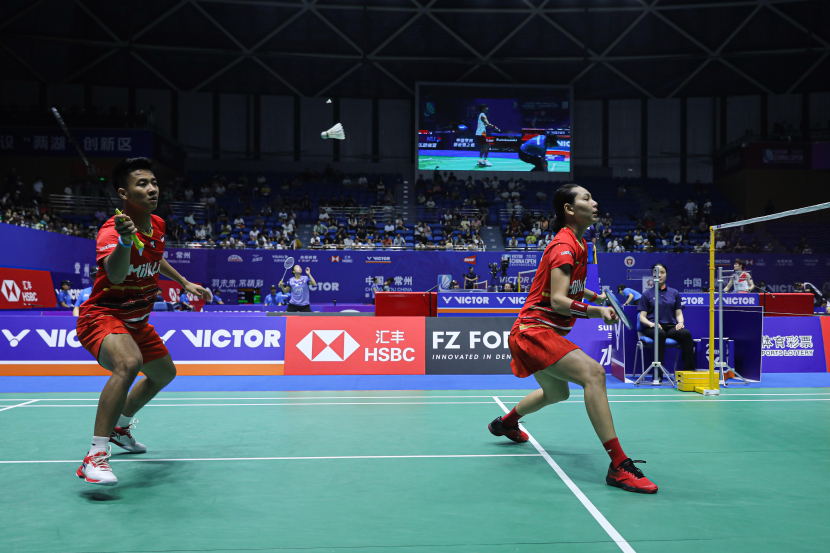 Dua pasangan ganda campuran Indonesia, Dejan Ferdinansyah/Gloria Emmanuelle Widjaja dan Rinov Rivaldy/Pitha Haningtyas Mentari melangkah ke babak kedua<a href=