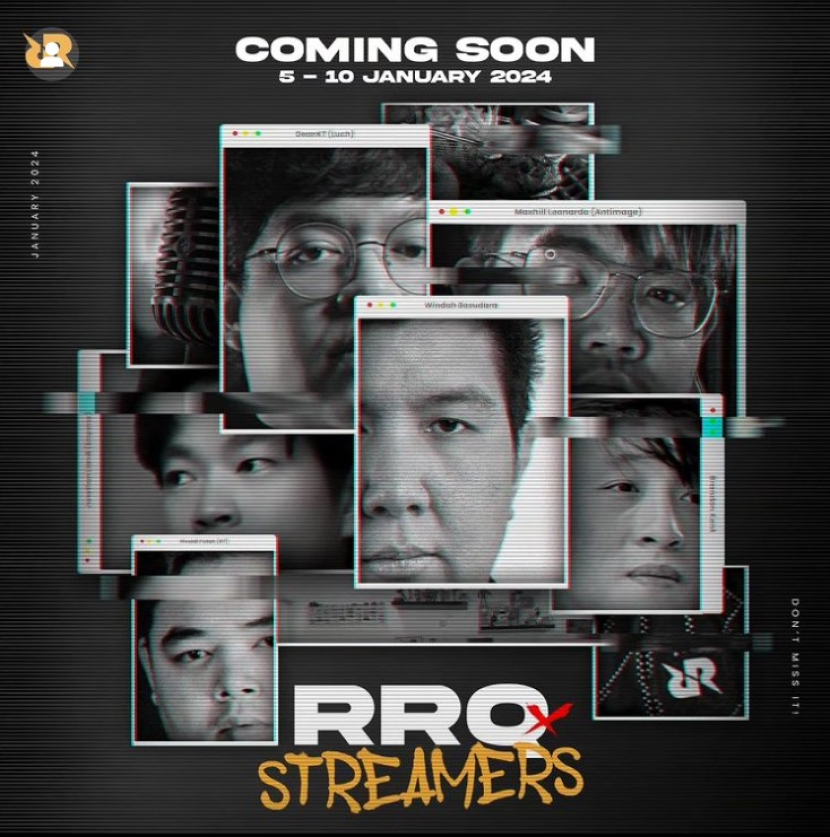 RRQ x Streamers (Sumber: Instagram @teamrrq)