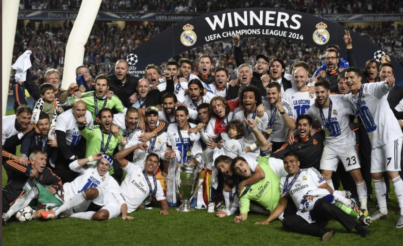 Real Madrid sukses meraih La Decima yakni gelar Liga Champions kesepuluh. (Twitter/@cr7raprhymes)