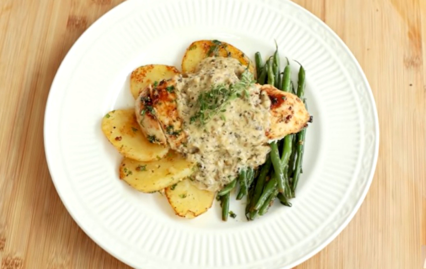 Grilled Chicken With Mushroom Sauce impresi