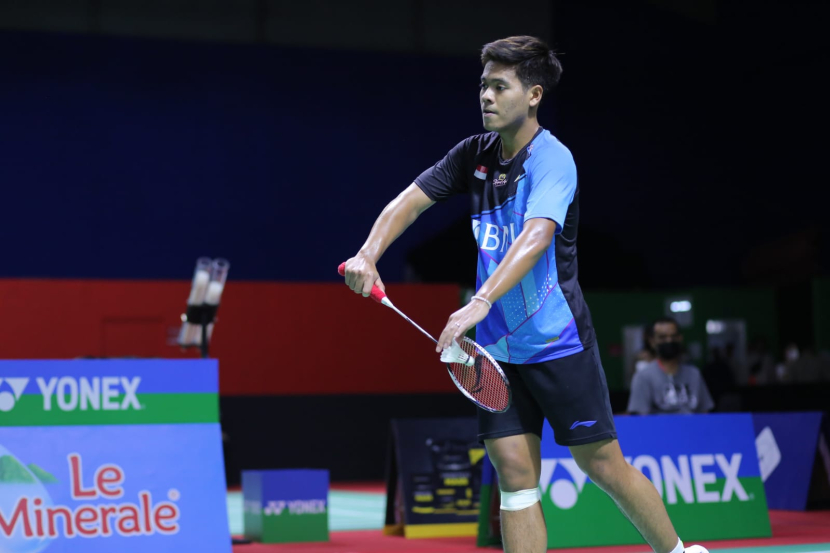 Pemain tunggal putra Indonesia, Syabda Perkasa Belawa mengalahkan unggulan 11 dari Cina, Sun Fei Xiang di Malang Indonesia International Challenge 2022. 